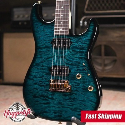Suhr Standard Thin Burst Limited Edition Electric Guitar - Trans Teal with Gig B