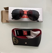 Ray-Ban Aviator Grey Sunglasses With Case And Cloth