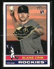 2025 Topps Heritage Blaine Crim Rookie #662 RC Colorado Rockies