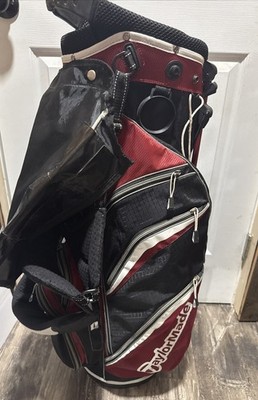 TaylorMade Pure Lite 3.0 Stand Hold Bag 5-Way Carry Red White Black Dual Strap