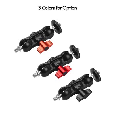 Andoer Articulating Friction Arm Monitor Mount With Double Ballhead Standard