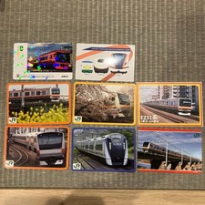 JR Rail Card Collection 8pcs Limited Express Kinugawa-Nikko E231 Hokuriku Shink