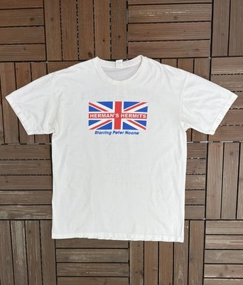 Herman's Hermits World Tour 2006 Vintage Y2K White T-Shirt Tee Size Large