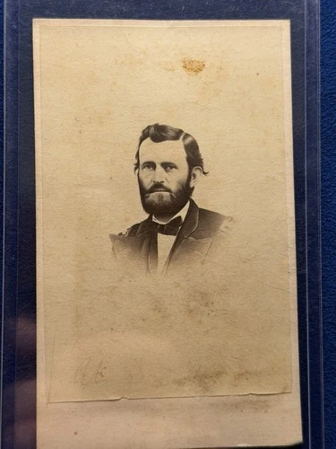 Civil War CDV Photo General Ulysses Grant US Gutekunst Backmark Rare Image