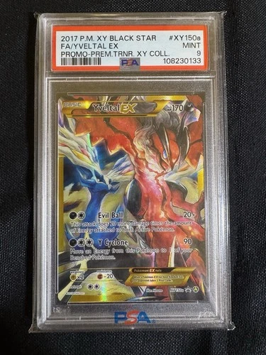 2017 Pokemon XY Promo Premium Trainer Full Art Yveltal EX #XY150a PSA 9 MINT