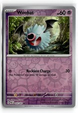 Pokemon: SV: Paldean Fates Woobat #032/091 Common,Reverse Holo .P2N