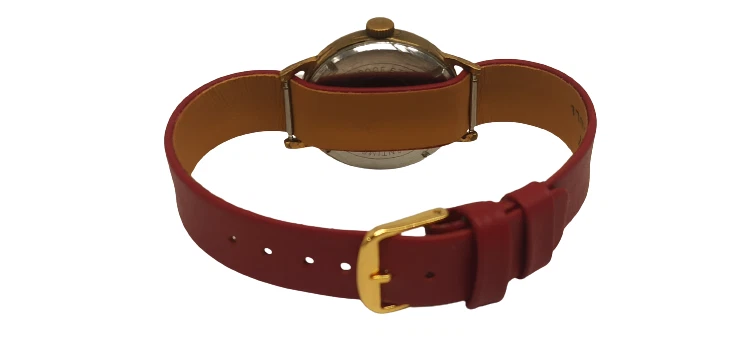 Bracelet montre en cuir en 14mm pour montre avec les anses soud es