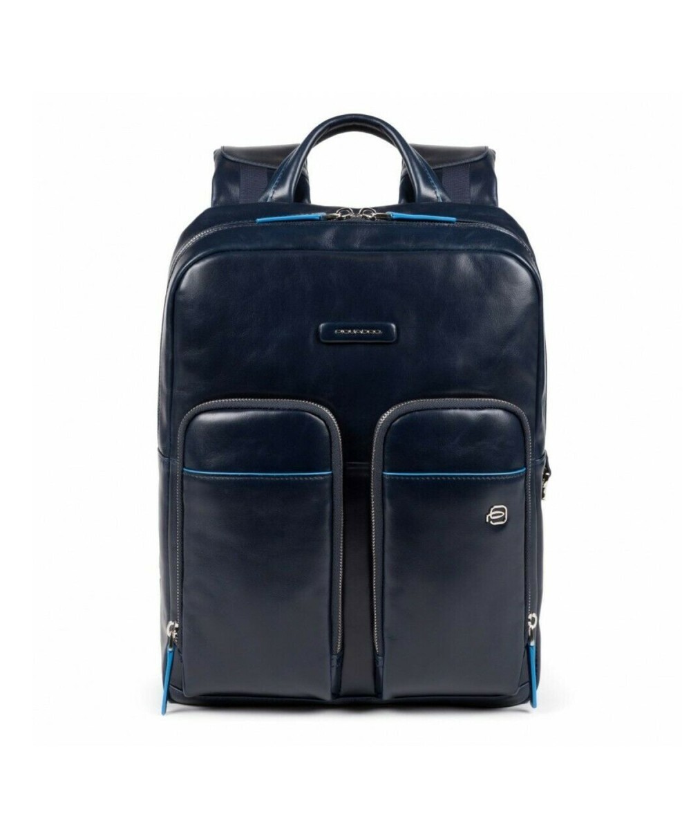 Piquadro B2 Revamp zaino piatto porta pc 13", pelle blu CA5575B2V.BLU