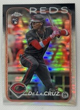 Elly De La Cruz - 2024 Topps Chrome Baseball Base Refractor Parallel RC Rookie