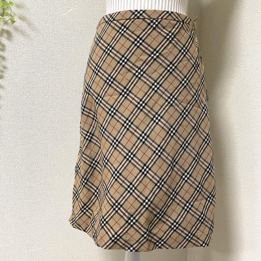 バーバリーブルーレーベル　ノバチェック　ピンク　スカート　美品　綿100% BURBERRY（ミニスカート ・ ピンク/桃色系）のフリマアイテム一覧