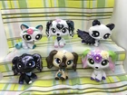 Mini Toy Pet Shop CUSTOM LOT OF 2 LPS Random Hand Painted, COCKER SPANIEL, CATS