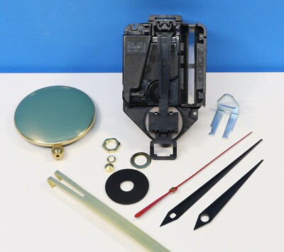 TAKANE Mini Quartz Battery Clock Movement 3/4'' Shaft Small Pendulum SWORD HANDS