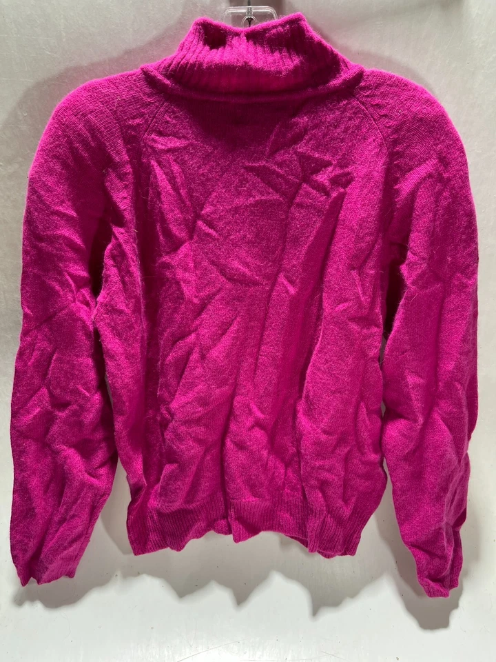 Suéter de lana de cordero angora de colección cuello mediano con botones suéter fucsia por Westbound Foto 2 de 4