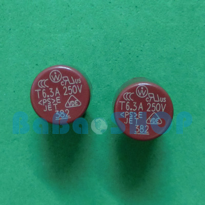 5pcs T6.3A 250V 6.3A TR5 Round Miniature Slow Blow Micro Sub Min Fuse New