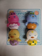 Bath Toys, Finger Puppets, Kids Interactive Play Time Fun , Happy Spring Toys.