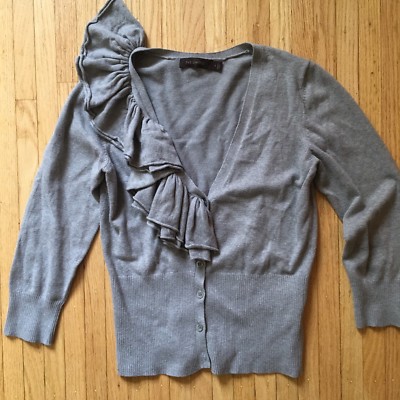 THE LIMITED Women's V-neck Button Down Textured Knit Cardigan. Sz Small $59.99