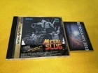 METAL SLUG  SEGA SATURN SS REG CARD + SPINE CARD.