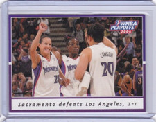 Sacramento defeats Los Angeles, 2-1 2005 WNBA FINALS CARD #P3 MONARCHS IDWN