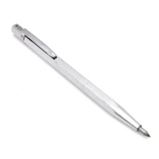 Tungsten Carbide Tipped Scribe Pen - Silver Hexagon