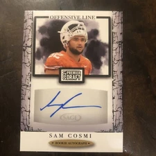 2021 SAGE-Premier Draft. Sam Cosmi (RC) AUTO #A176. Texas Longhorns.