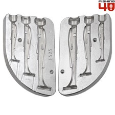 Swim Shad Aluminium Mold 60-80-100mm / Silicone Soft Lure Fishing Mould