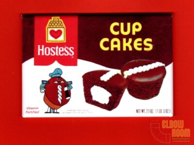 Vintage Hostess Cup Cakes box art 2x3'' fridge/locker magnet 