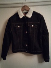 New - R E P L A Y - Ladies Natural Indigo Lined Denim Jacket - X L - 46 .