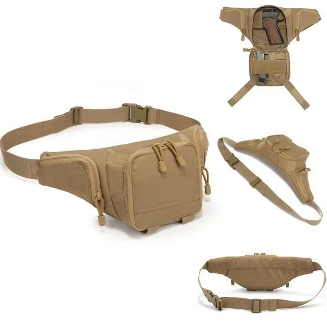 Fanny Pack Waist Belt Bag Tactical Concealed Gun Pistol Mag Pouch