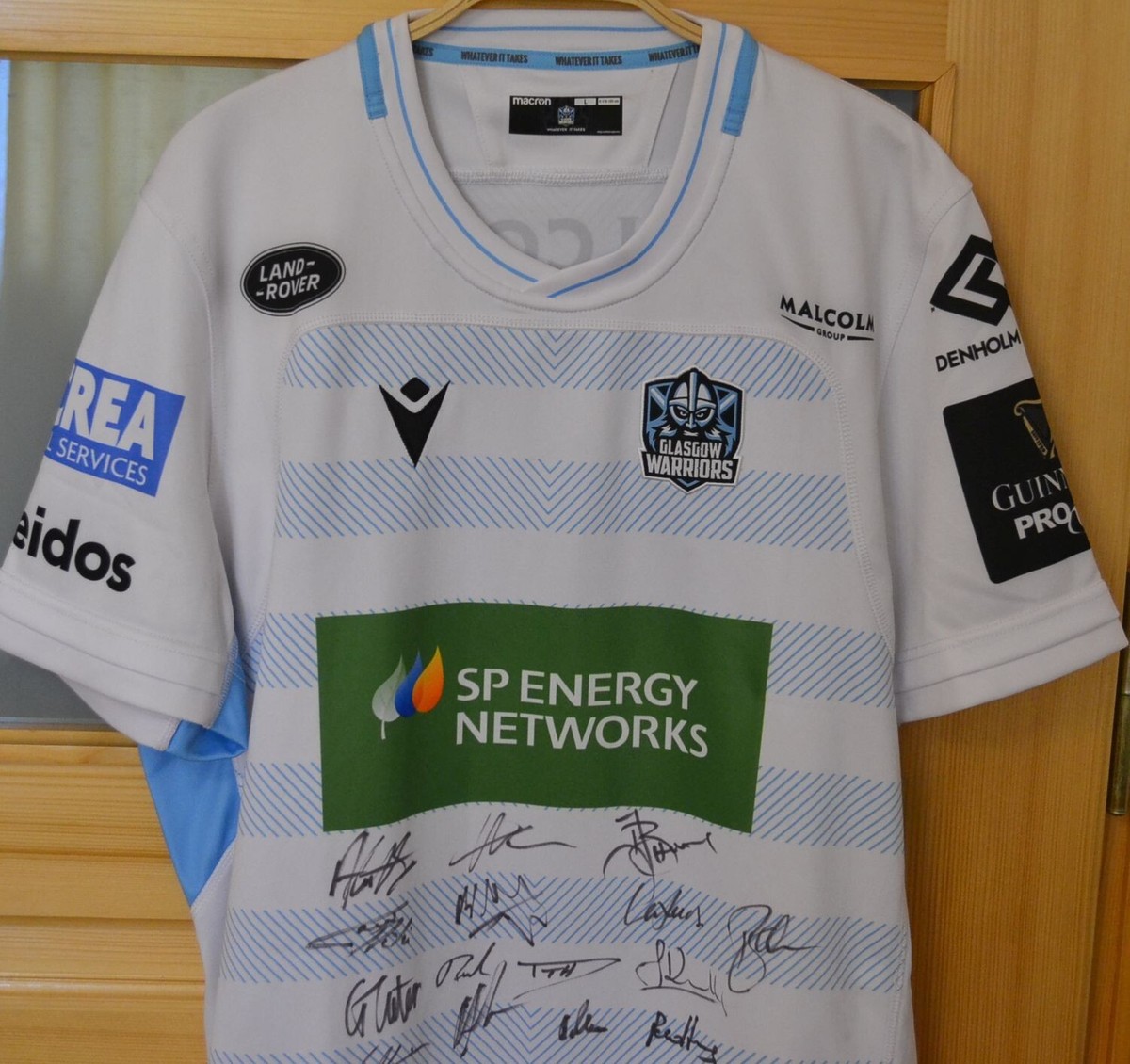 Maillot de rugby Macron Glasgow Warriors BT Sport Homme L