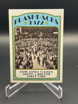 2021 Topps Heritage #NF-DJ Dow Jones Closes Above 1,000 for First Time