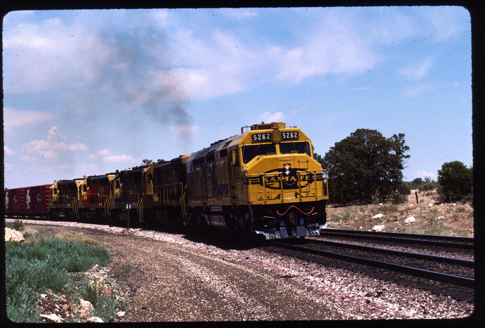 Original Railroad Slide - ATSF Santa Fe Railway 5262+ Cosnino AZ 10-16 ...