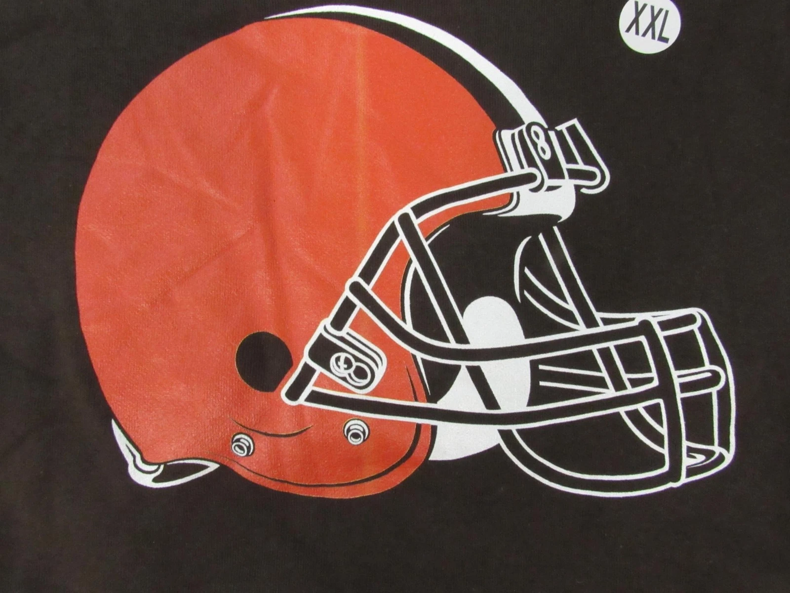 VETEMENTS Felpa con cappuccio marrone New Minor Flaw Cleveland Browns da donna taglia 2XL