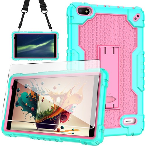 For BLU M8L Tablet 8 Inch Heavy Duty Rubber Case Shockproof Drop-Proof For kids - Picture 120 of 145