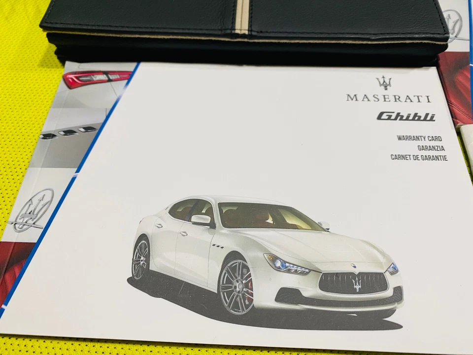 💚 Maserati Ghibli 2014 manual del propietario SQ4 S Q4 (servicio sin usar BK) 345 hp 405 hp Foto 2 de 4