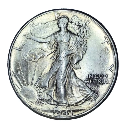 1941 50C Walking Liberty Half Dollar UNC #