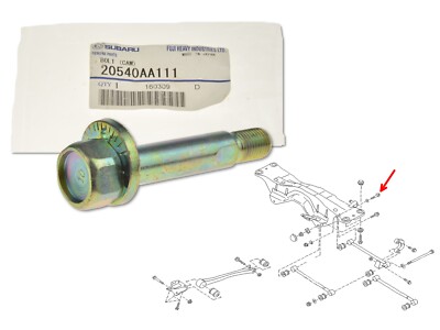 Sturzkorrekturschraube Hinten Lenker 20540AA111 OE für Subaru Forester Impreza
