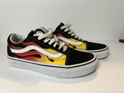 VANS Old Skool Flame Skate Shoes Mens Size 4.5 Women