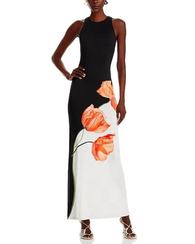 NEU, Alice + Olivia Pania Maxikleid Racerback Blumen Größe 12 #MD752 - Bild 4 von 10