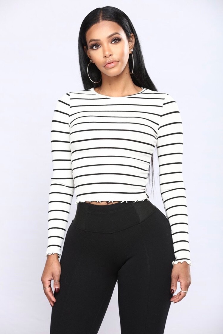 Bring It All Back Striped Top