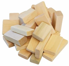 Natural Wooden Building Block Set Waldorf Homeschool Toddler Toy USA Made Blocks