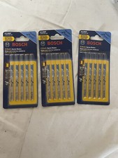 Lot Of 3 Bosch U118EF U-Shank Jigsaw Blades 14-18TPI, Flexible For Metal