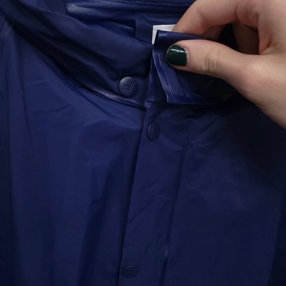 Chaqueta de Lluvia Stearns Dry Wear Unisex Mediana/Grande Capucha Enrollable Ventilada Cremallera Completa Foto 4 de 4