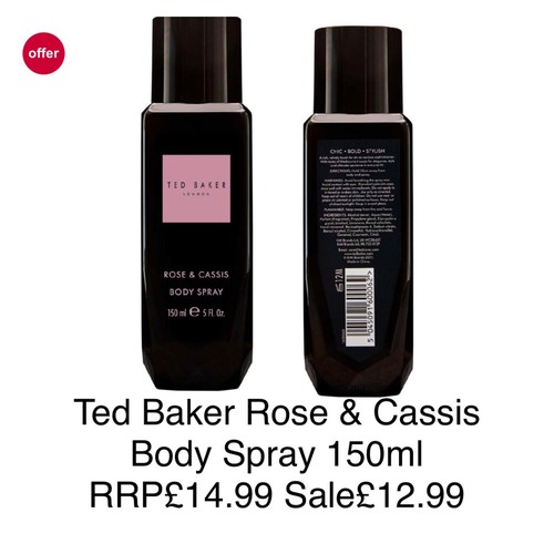 Ted Baker Rose and Cassis Body Spray 150ml eBay