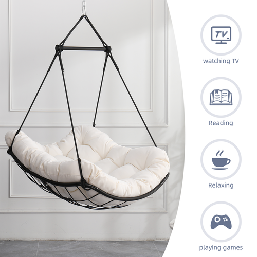 Cushioned hammock chair - indoor and outdoor hanging hammock chair - Picture 1 of 9
