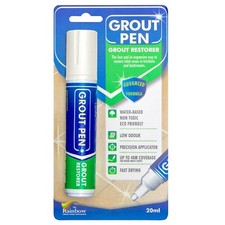 Grout Pen Ivory Tile Paint Marker: Waterproof Tile Grout Colorant Pen - Wide Tip