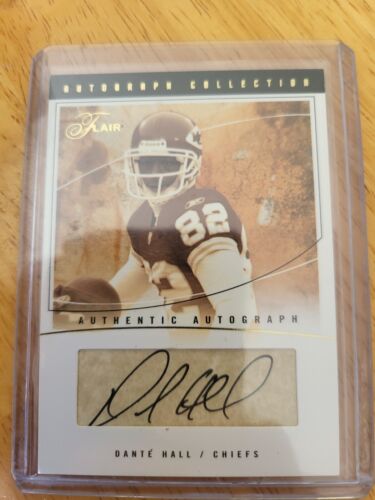 2004 FLEER FLAIR AUTOGRAPH COLLECTION GOLD DANTE HALL #/25 KC Chiefs Kick Return - Picture 1 of 4