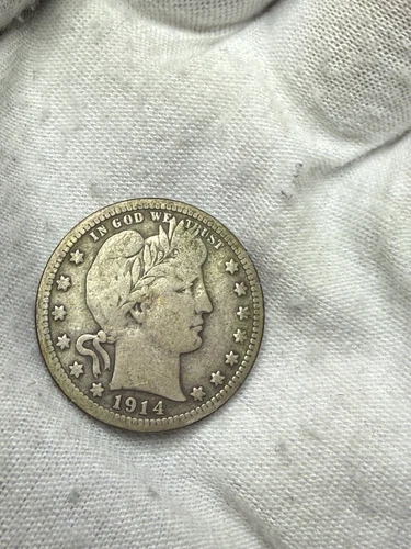 1914-P Barber Quarter, F- Vf T95