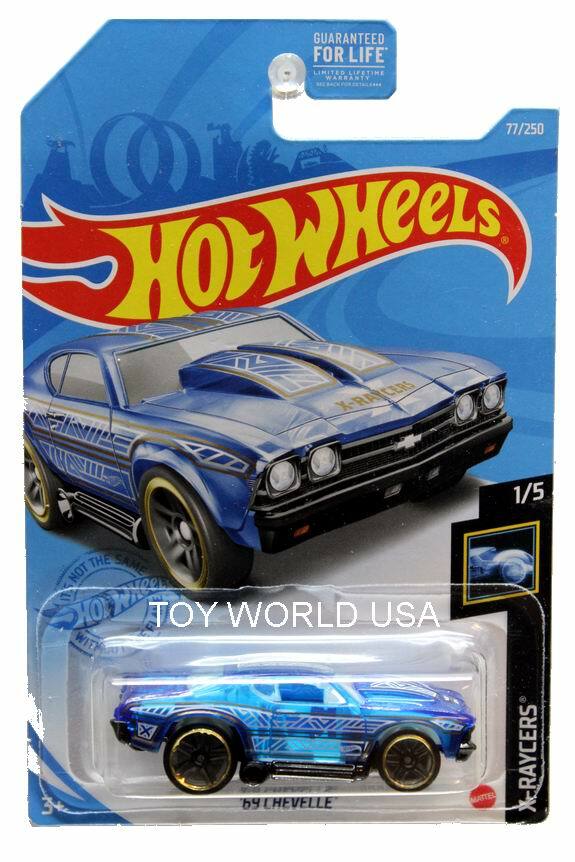 2021 Hot Wheels #77 X-Raycers '69 Chevelle blue