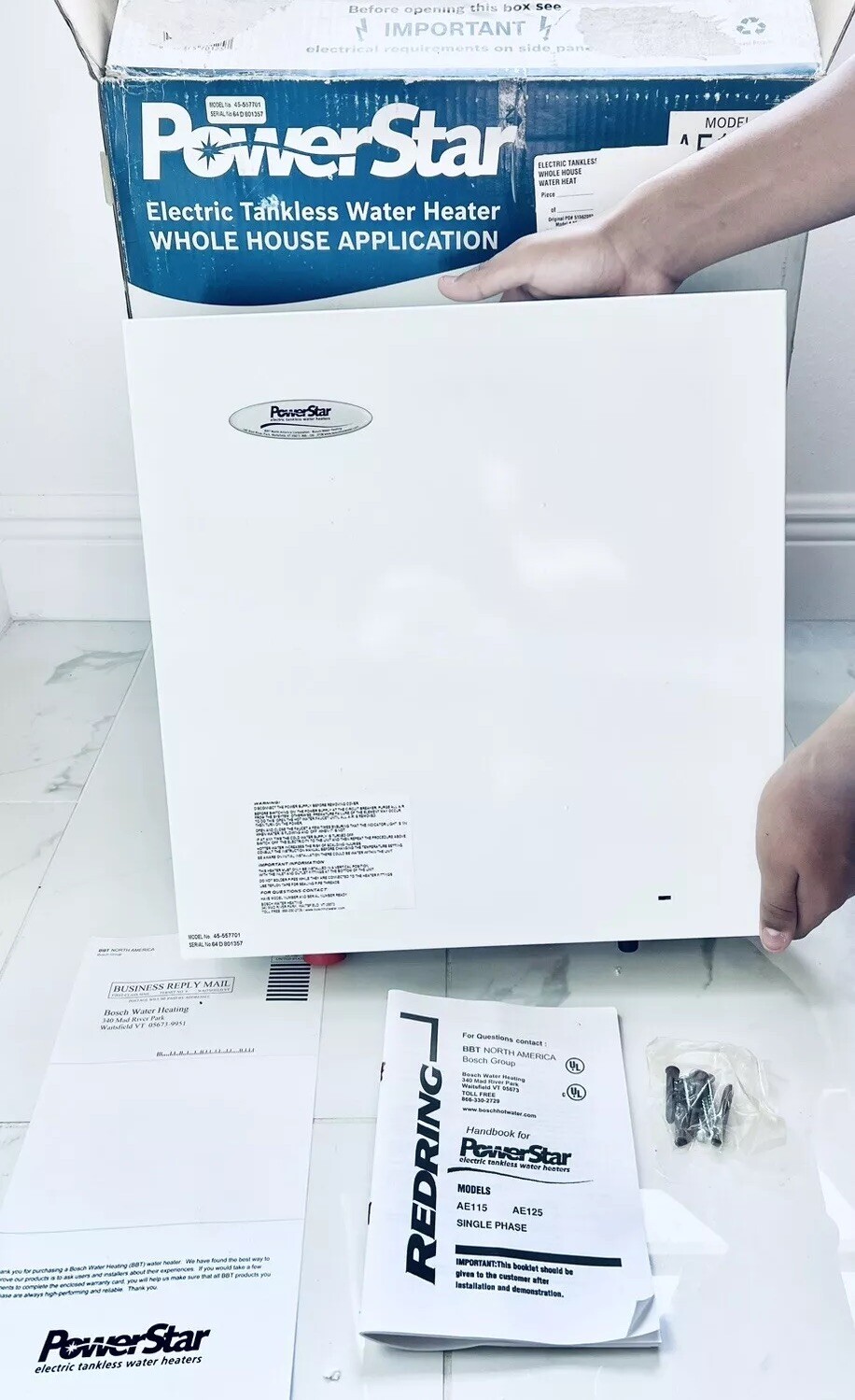 Powerstar AE125 Electric Tankless Water Heater 240 volts = 45551301