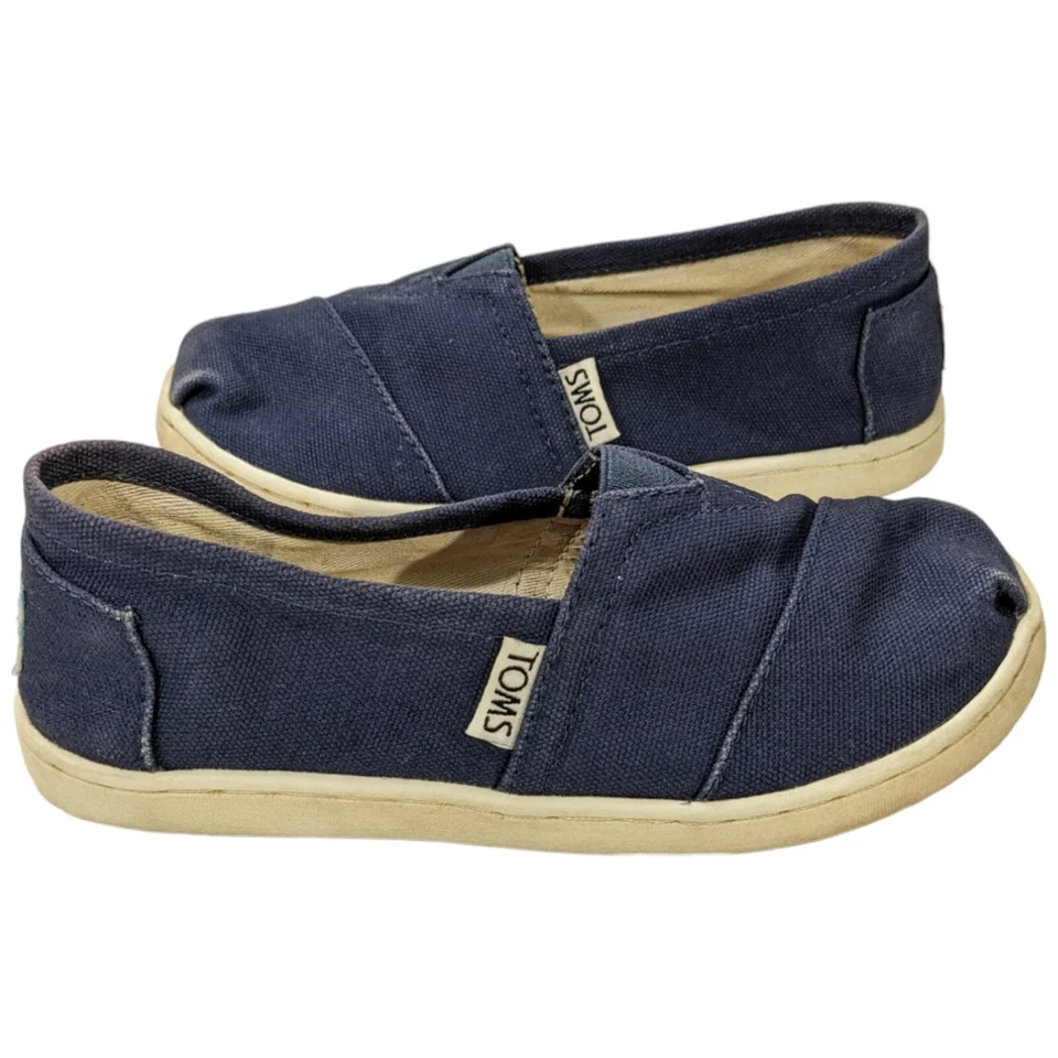 Niños Toms Zapatos Juveniles Talla Y12.5 Zapatos Azul Marino Y 12.5 Foto 2 de 4